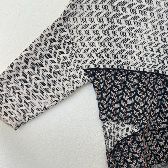 Moth Anthropologie Top Womens Medium Wool Crossfront Asymmetric Beaded Knit M - Picture 3 of 7